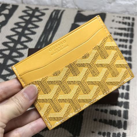 goyard card case yellow|Goyard card holder price 2023.